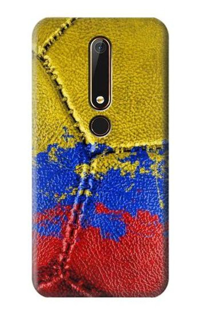 S3306 Colombia Flag Vintage Football Graphic Case Cover Custodia per Nokia 6.1, Nokia 6 2018