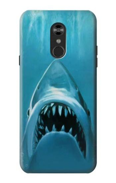 S0830 White Shark Case Cover Custodia per LG Q Stylo 4, LG Q Stylus