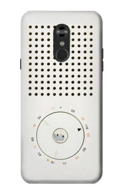 S1857 Retro Transistor Radio Case Cover Custodia per LG Q Stylo 4, LG Q Stylus