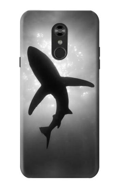 S2367 Shark Monochrome Case Cover Custodia per LG Q Stylo 4, LG Q Stylus