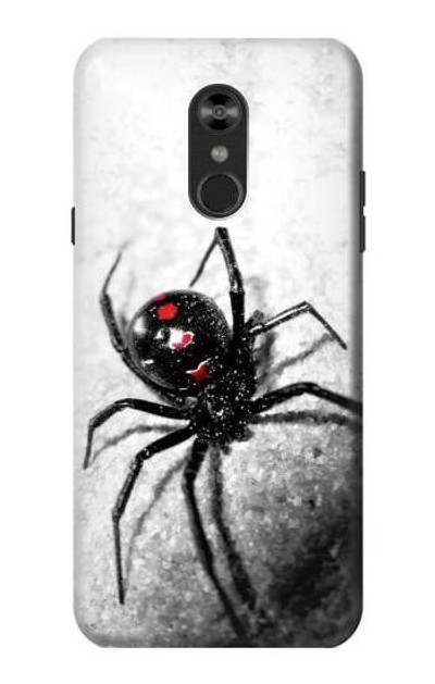 S2386 Black Widow Spider Case Cover Custodia per LG Q Stylo 4, LG Q Stylus