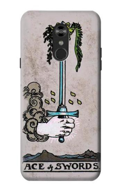 S2482 Tarot Card Ace of Swords Case Cover Custodia per LG Q Stylo 4, LG Q Stylus