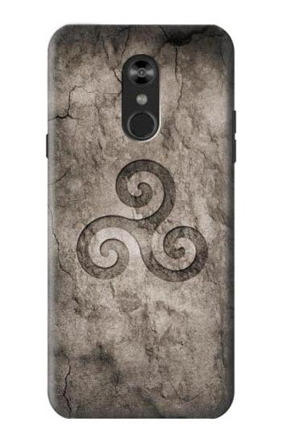 S2892 Triskele Symbol Stone Texture Case Cover Custodia per LG Q Stylo 4, LG Q Stylus