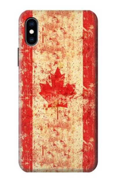 S1603 Canada Flag Old Vintage Case Cover Custodia per iPhone X, iPhone XS