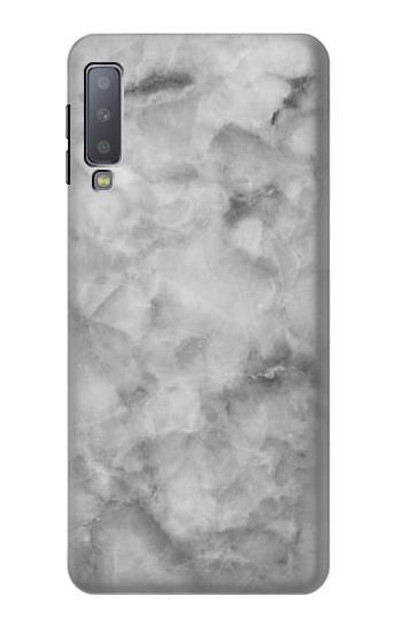 S2845 Gray Marble Texture Case Cover Custodia per Samsung Galaxy A7 (2018)