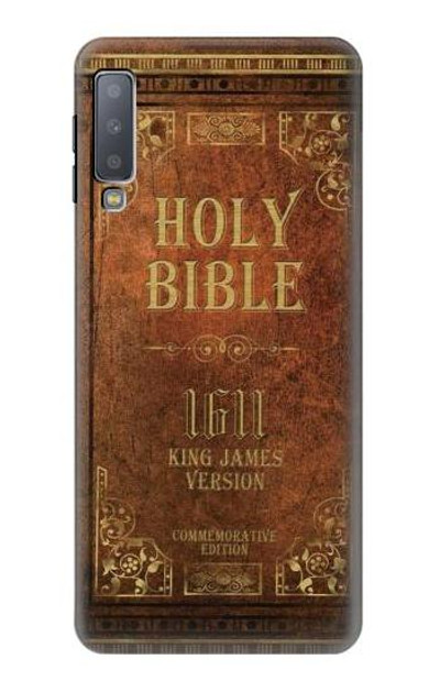 S2890 Holy Bible 1611 King James Version Case Cover Custodia per Samsung Galaxy A7 (2018)