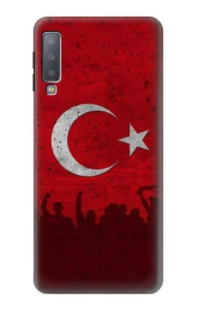 S2991 Turkey Football Soccer Euro 2016 Case Cover Custodia per Samsung Galaxy A7 (2018)