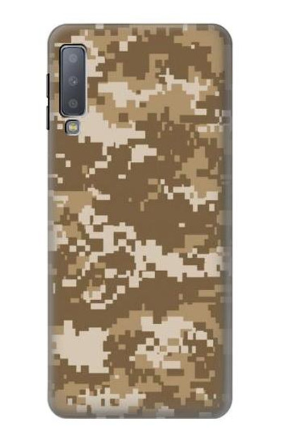 S3294 Army Desert Tan Coyote Camo Camouflage Case Cover Custodia per Samsung Galaxy A7 (2018)