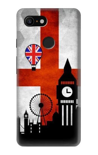 S2979 England Football Soccer Euro 2016 Case Cover Custodia per Google Pixel 3