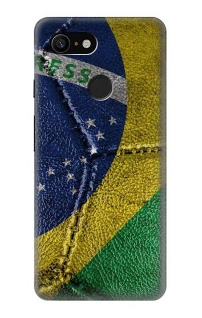 S3297 Brazil Flag Vintage Football Graphic Case Cover Custodia per Google Pixel 3