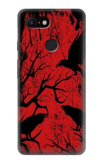 S3325 Crow Black Blood Tree Case Cover Custodia per Google Pixel 3