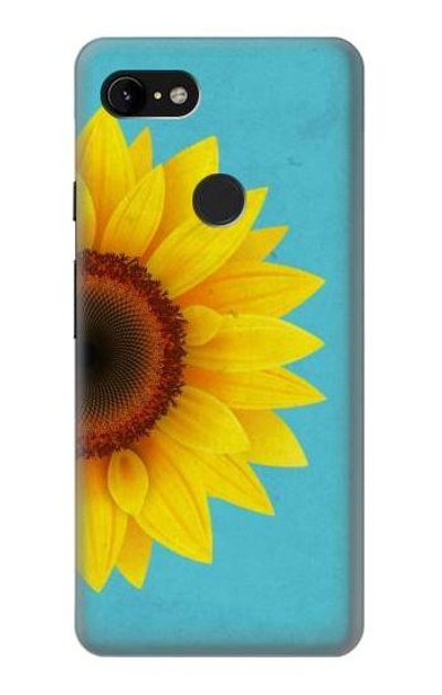 S3039 Vintage Sunflower Blue Case Cover Custodia per Google Pixel 3 XL