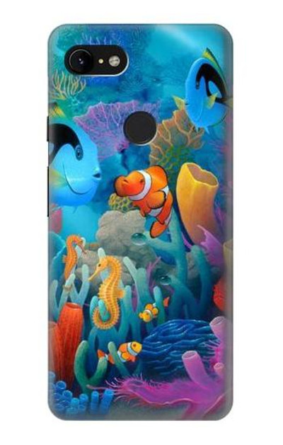 S3227 Underwater World Cartoon Case Cover Custodia per Google Pixel 3 XL