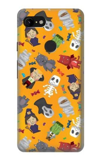 S3275 Cute Halloween Cartoon Pattern Case Cover Custodia per Google Pixel 3 XL