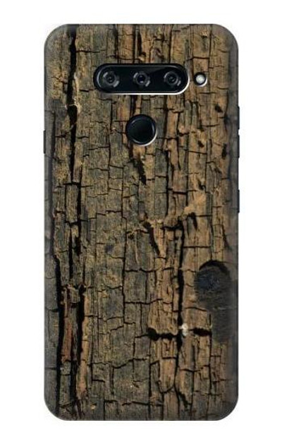 S0598 Wood Graphic Printed Case Cover Custodia per LG V40, LG V40 ThinQ