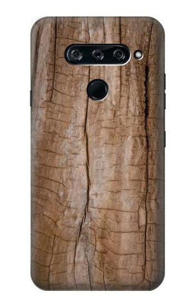 S0599 Wood Graphic Printed Case Cover Custodia per LG V40, LG V40 ThinQ