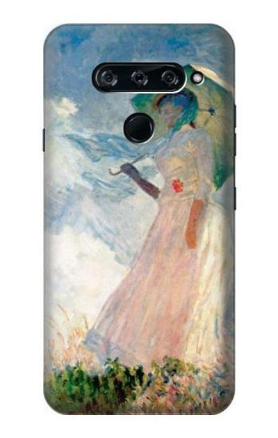 S0998 Claude Monet Woman with a Parasol Case Cover Custodia per LG V40, LG V40 ThinQ