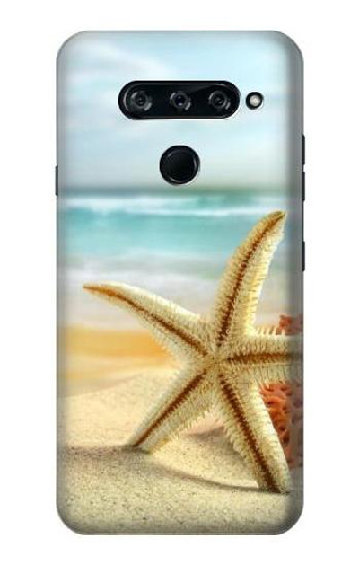 S1117 Starfish on the Beach Case Cover Custodia per LG V40, LG V40 ThinQ