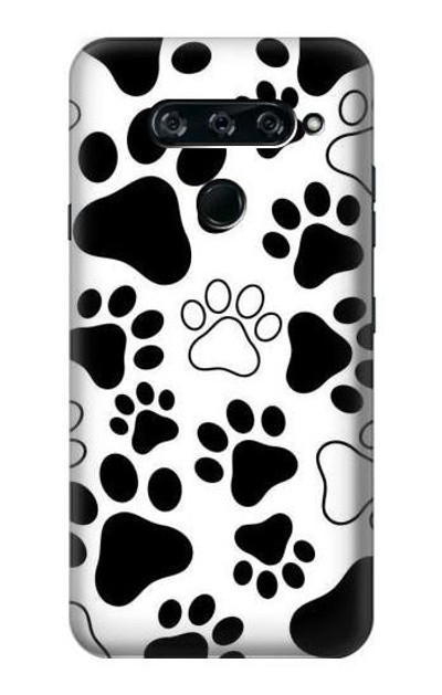 S2904 Dog Paw Prints Case Cover Custodia per LG V40, LG V40 ThinQ