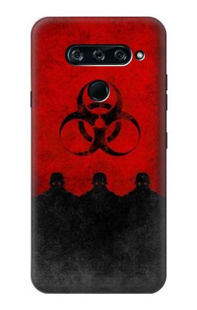 S2917 Biohazards Virus Red Alert Case Cover Custodia per LG V40, LG V40 ThinQ