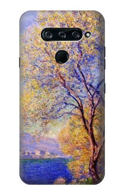 S3339 Claude Monet Antibes Seen from the Salis Gardens Case Cover Custodia per LG V40, LG V40 ThinQ