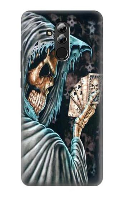 S0748 Grim Reaper Death Poker Case Cover Custodia per Huawei Mate 20 lite