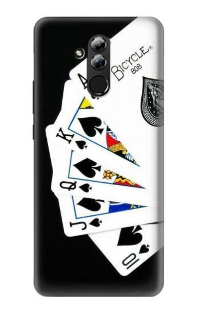 S1078 Poker Royal Straight Flush Case Cover Custodia per Huawei Mate 20 lite