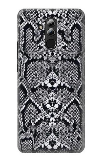 S2855 White Rattle Snake Skin Graphic Printed Case Cover Custodia per Huawei Mate 20 lite