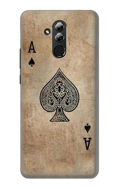 S2928 Vintage Spades Ace Card Case Cover Custodia per Huawei Mate 20 lite