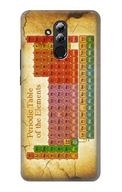 S2934 Vintage Periodic Table of Elements Case Cover Custodia per Huawei Mate 20 lite