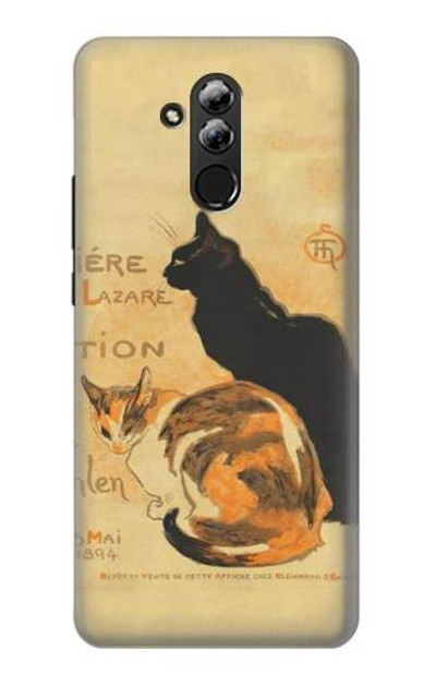 S3229 Vintage Cat Poster Case Cover Custodia per Huawei Mate 20 lite