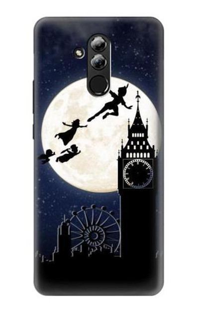 S3249 Peter Pan Fly Full Moon Night Case Cover Custodia per Huawei Mate 20 lite