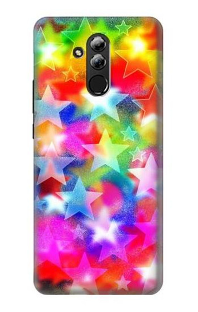 S3292 Colourful Disco Star Case Cover Custodia per Huawei Mate 20 lite