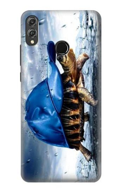 S0084 Turtle in the Rain Case Cover Custodia per Huawei Honor 8X