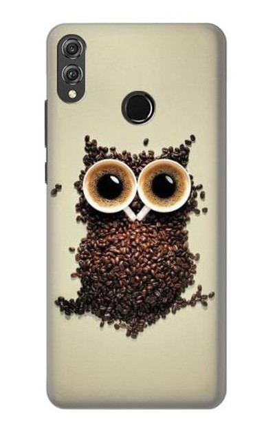 S0360 Coffee Owl Case Cover Custodia per Huawei Honor 8X