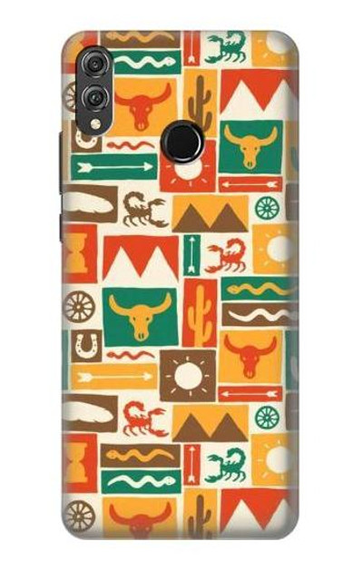 S1873 Western Pattern Case Cover Custodia per Huawei Honor 8X