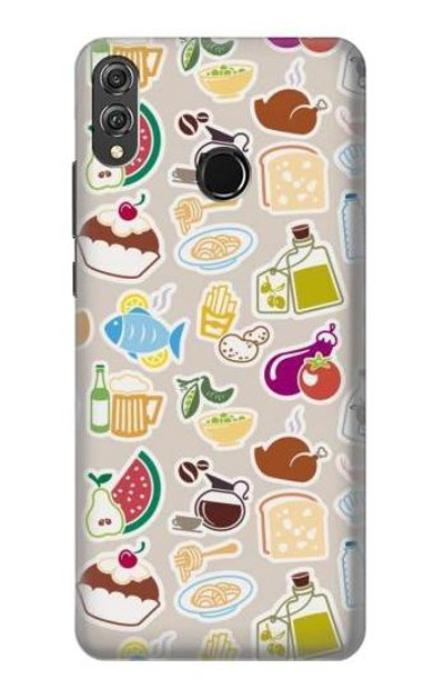 S2321 Food and Drink Seamless Case Cover Custodia per Huawei Honor 8X