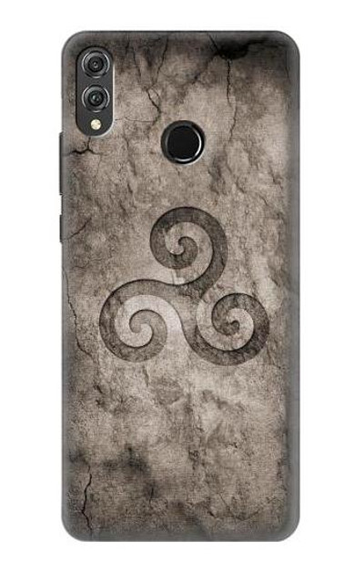 S2892 Triskele Symbol Stone Texture Case Cover Custodia per Huawei Honor 8X