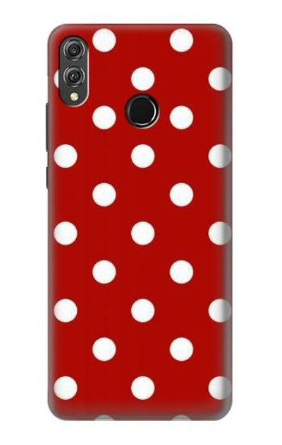 S2951 Red Polka Dots Case Cover Custodia per Huawei Honor 8X