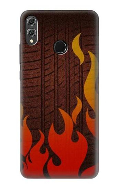 S2988 Rally Car Tire Fire Case Cover Custodia per Huawei Honor 8X