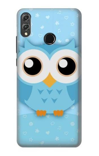 S3029 Cute Blue Owl Case Cover Custodia per Huawei Honor 8X