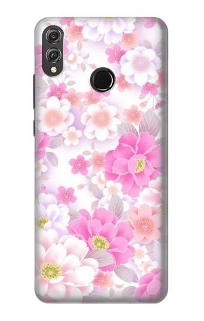 S3036 Pink Sweet Flower Flora Case Cover Custodia per Huawei Honor 8X