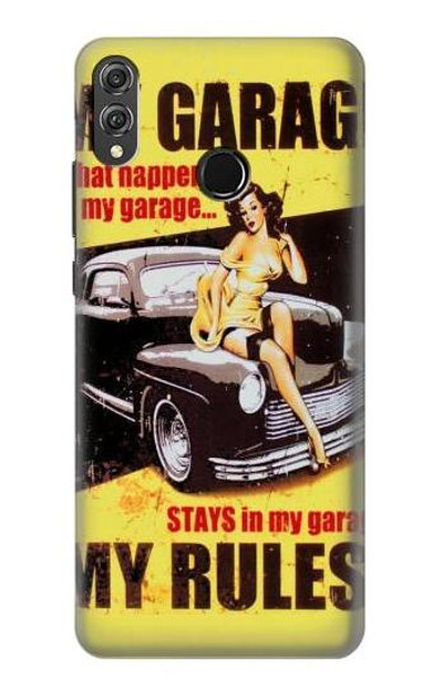 S3198 My Garage Pinup Girl Case Cover Custodia per Huawei Honor 8X