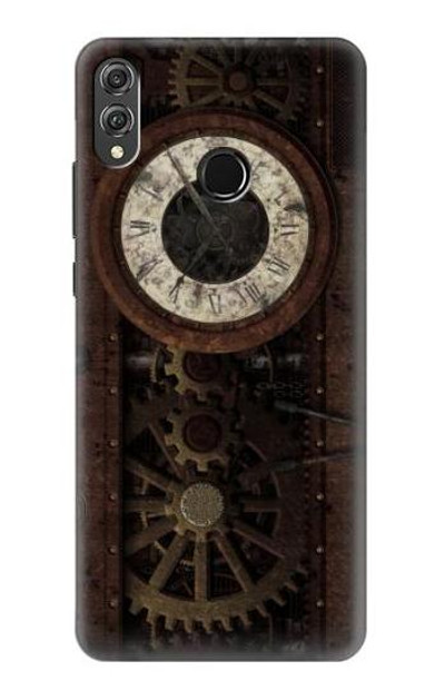 S3221 Steampunk Clock Gears Case Cover Custodia per Huawei Honor 8X