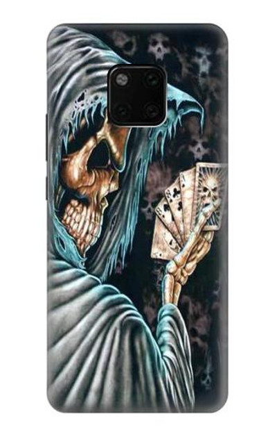 S0748 Grim Reaper Death Poker Case Cover Custodia per Huawei Mate 20 Pro
