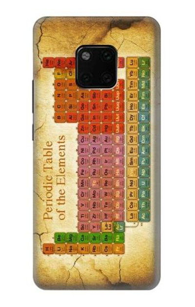 S2934 Vintage Periodic Table of Elements Case Cover Custodia per Huawei Mate 20 Pro