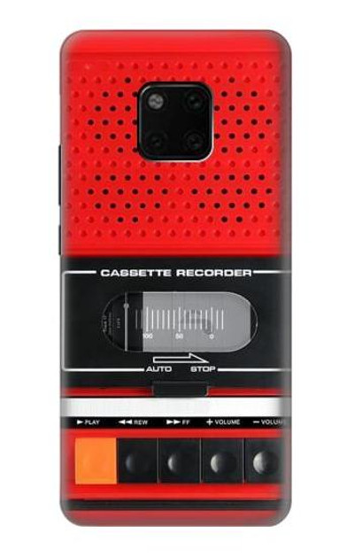 S3204 Red Cassette Recorder Graphic Case Cover Custodia per Huawei Mate 20 Pro