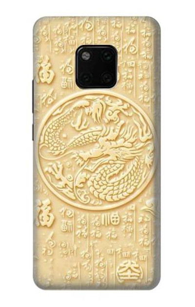 S3288 White Jade Dragon Graphic Painted Case Cover Custodia per Huawei Mate 20 Pro