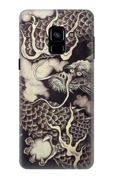 S2719 Japan Painting Dragon Case Cover Custodia per Samsung Galaxy A8 (2018)