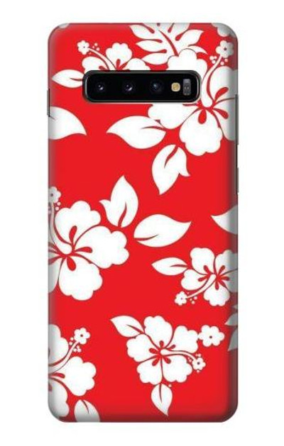S1949 Hawaiian Hibiscus Pattern Case Cover Custodia per Samsung Galaxy S10 Plus